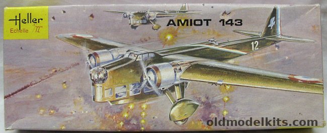 Heller 1/72 Amiot 143 Bomber, 390 plastic model kit